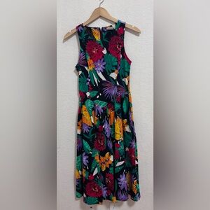 Vintage vinbant floral midi sundress